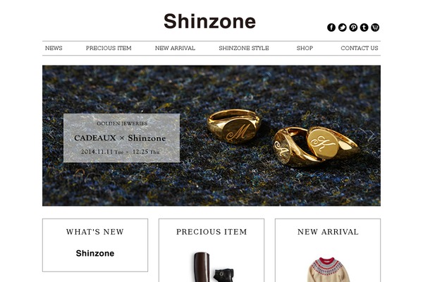 shinzone.com site used Originaltheme