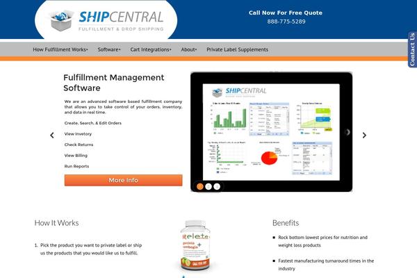 shipcentral.com site used Divichild_cg