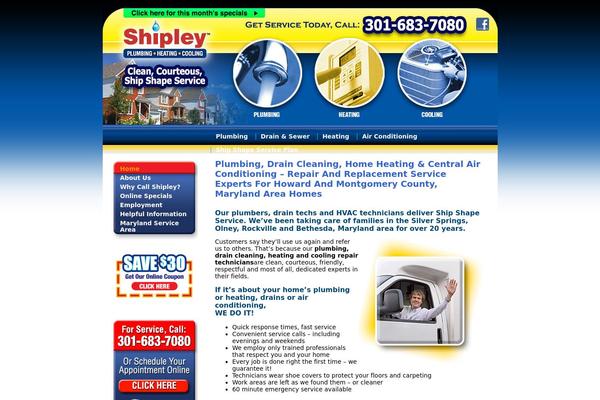 shipleyplumbing.com site used Shipley