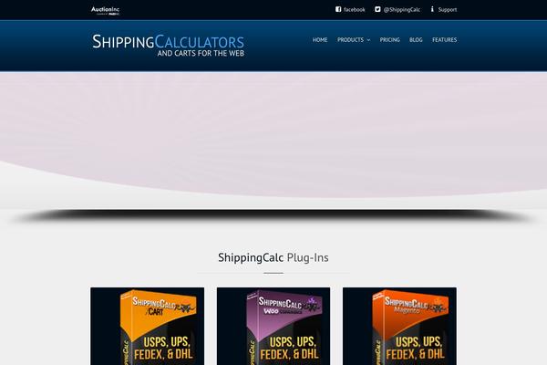 shippingcalc.com site used Basement-theme