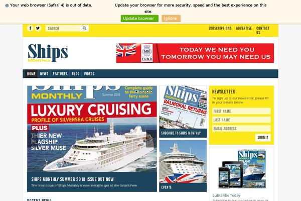 shipsmonthly.com site used Ships-monthly