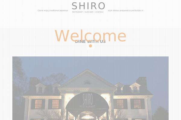 shiro-restaurant.com site used Shiro-restaurant