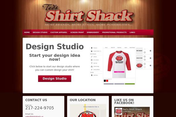 shirtshack.us site used ResponsivePro