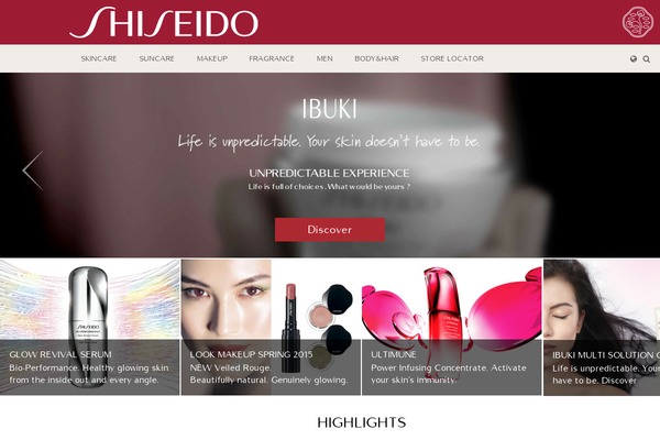 shiseido-sweden.com site used Shiseido