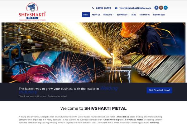 shivshaktimetal.com site used Porto-theme