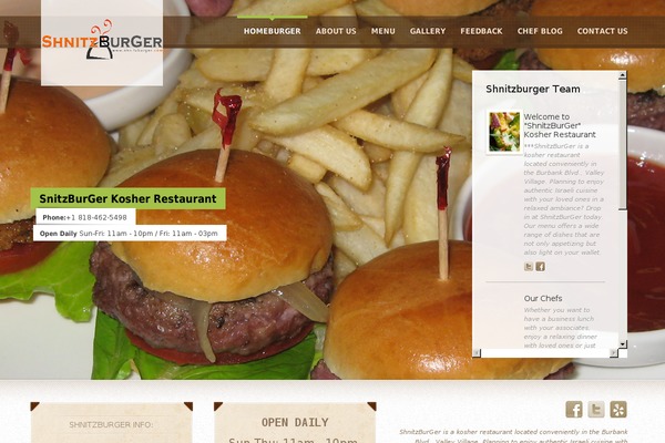 shnitzburger.com site used Foodlovers
