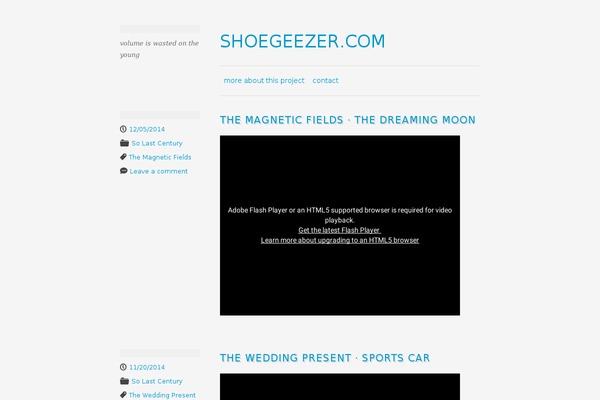 shoegeezer.com site used Minimalizine