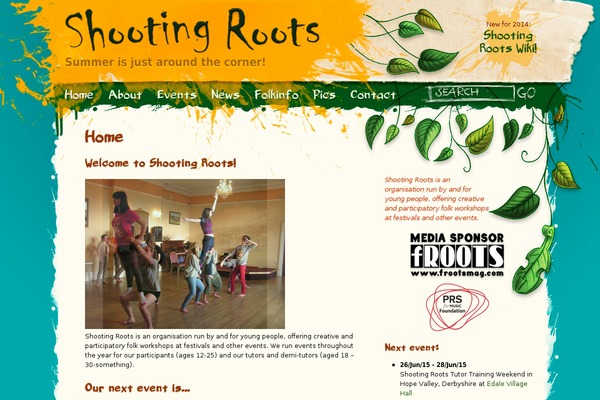 shootingroots.org site used Shootingroots