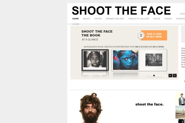 shoottheface.com site used Mova