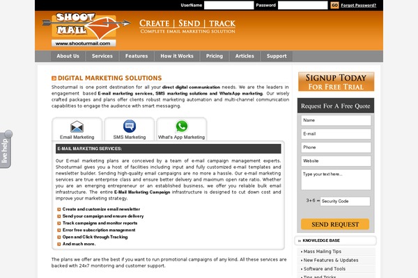 WordPress website example screenshot