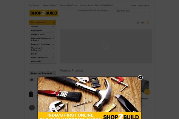 shop2build.com site used Shoppica