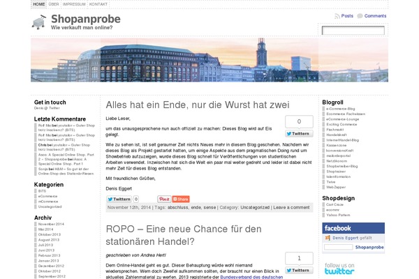 WordPress website example screenshot