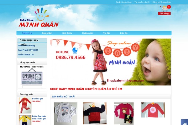 shopbabyminhquan.com site used Thietkewebphp.net-004