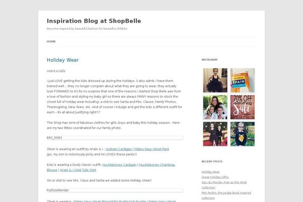 Twenty Twelve theme site design template sample