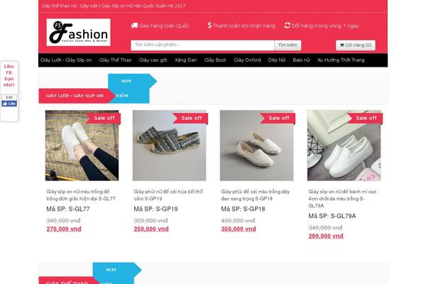 shopgiaynu.vn site used Tienichcongnghe