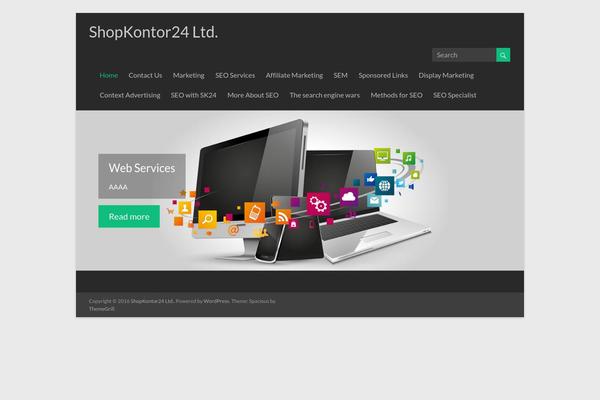 Businesscorp theme site design template sample