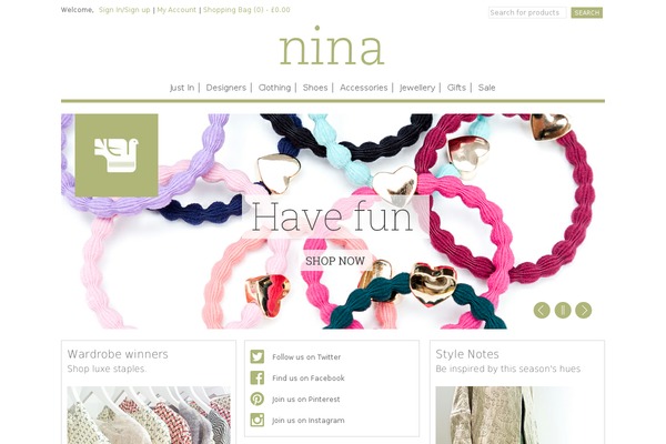 shopnina.co.uk site used Nina