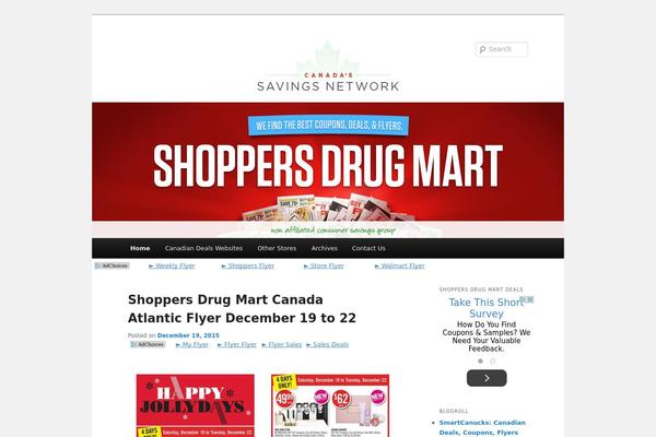 shoppersdrugmartflyer.ca site used Savingsnetwork