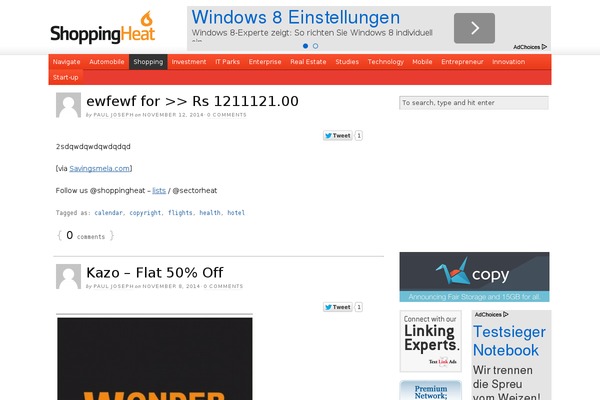 Site using Facebook plugin