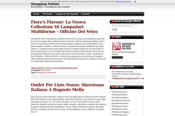 shoppingnotizie.com site used Box Tube