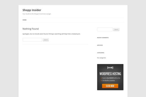 Twenty Twelve theme site design template sample