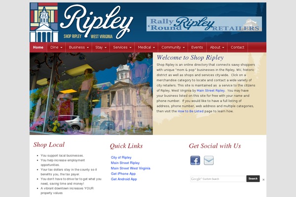 shopripleywv.com site used Ripley
