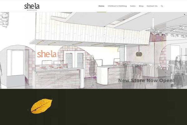 Enfold theme site design template sample