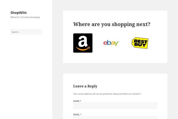WordPress website example screenshot