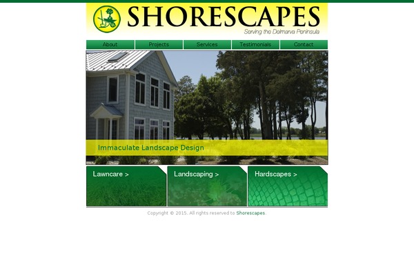 shorescapesondelmarva.com site used Enfold