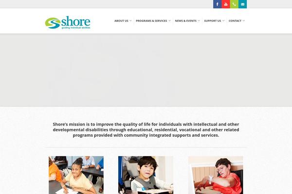 Shore theme site design template sample