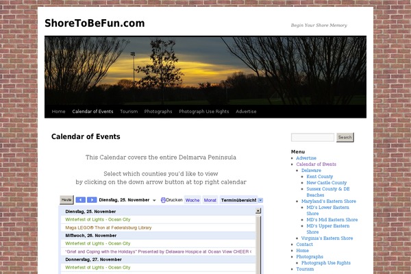 Twenty Ten theme site design template sample