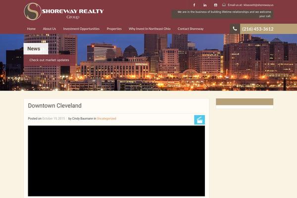 Realty Child theme site design template sample