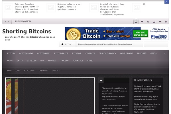 Site using Cryptocurrency Ticker plugin