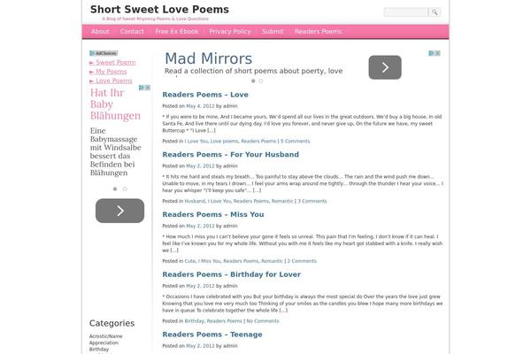 shortsweetpoems.com site used For Women-Female