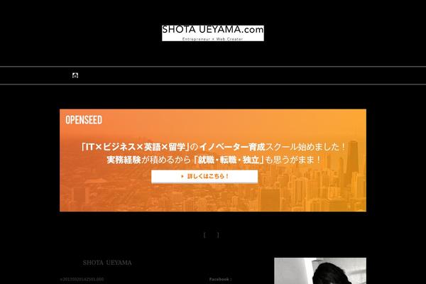 shotaueyama.com site used Newsite