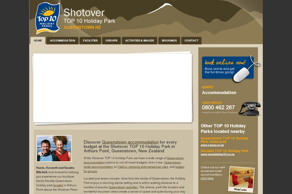 shotoverholidaypark.co.nz site used Shotover