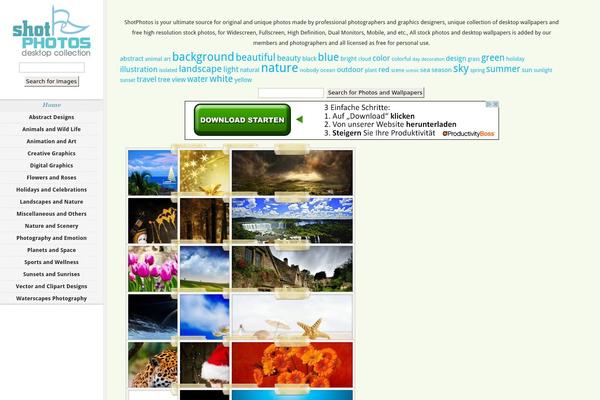 Photography theme site design template sample