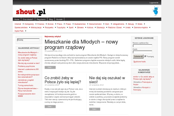 shout.pl site used Newsever-pro
