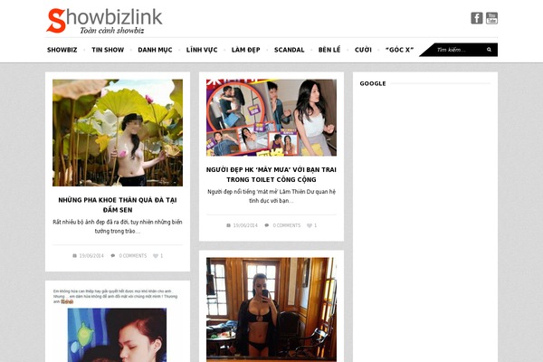 showbizlink.com site used Showbiz
