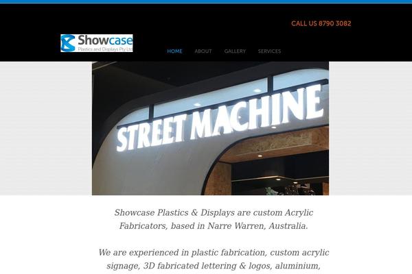 showcaseplastics.com.au site used Showcase