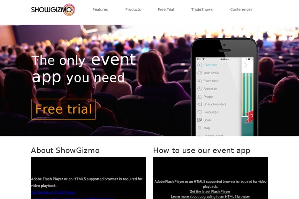 showgizmo.com site used Bootstrapped