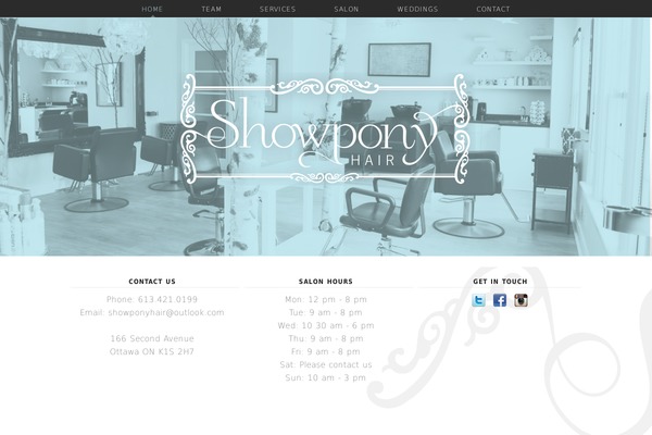 showponyhair.com site used Showpony