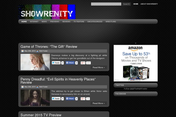 showrenity.com site used Darkstyle