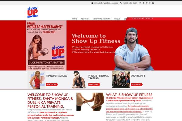 Fitness theme site design template sample