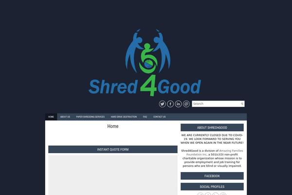 shred4good.org site used Clearbusiness