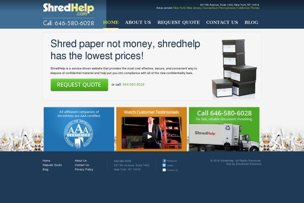shredhelp.com site used Shred2