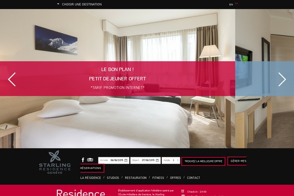 shresidence.ch site used Starling