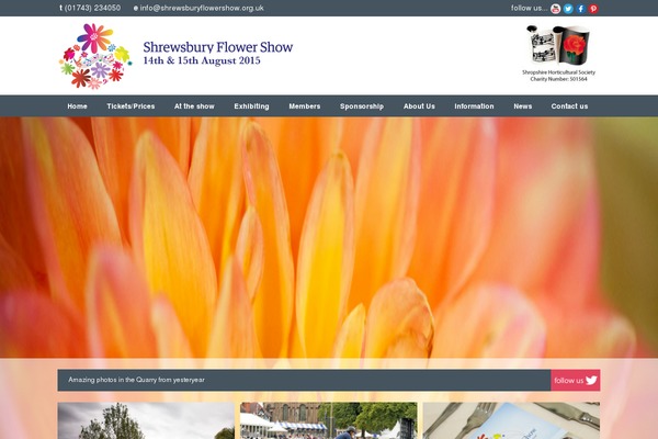 shrewsburyflowershow.org.uk site used Oceanwp-child