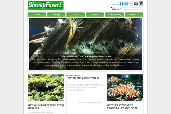 shrimpfever.com site used Aquapro