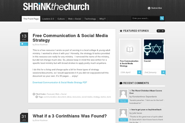 shrinkthechurch.com site used Edge12